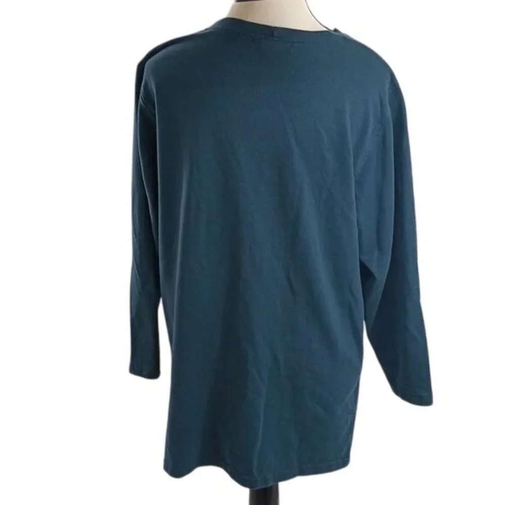 Express Womens M Green Cardigan Sweater Vintage 90s Button Front Pockets